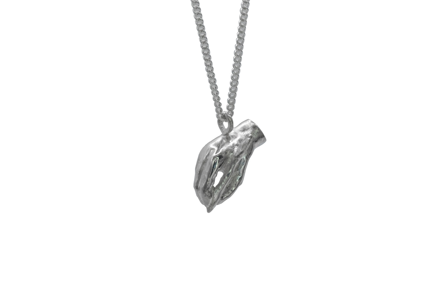 a writing hand necklace for writers